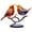 2PCS, variant on 2023 New Stained Glass Birds On Branch Desktop Ornaments, Acrylic Flat Double Sided Colorful Birds Tabletop Decorations, Multicolor Hummingbird Craft Statue Bird Figurines Sculpture for Home Decor.