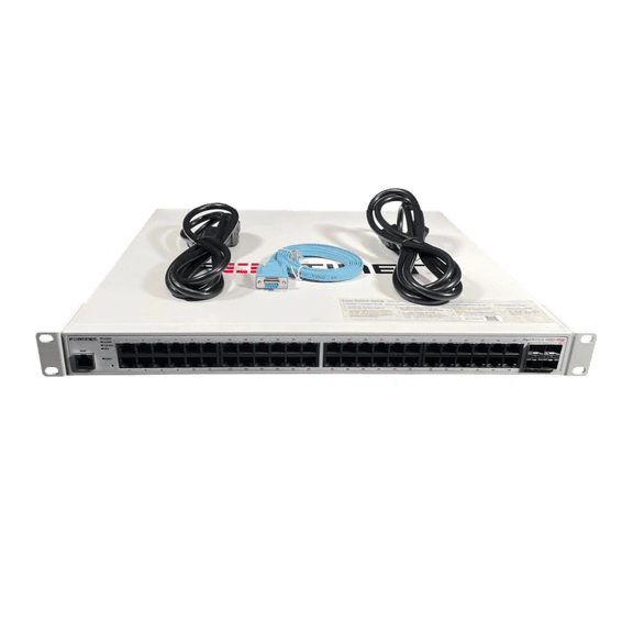 Restored Rstored Fortinet FortiSwitch FS-448D-POE 48 Port PoE Managed Switch (Refurbished)