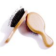 thumbnail image 5 of Household Mini Bristle Air Cushion Comb Travel Portable Scalp Small Massage Comb Air Cushion Air Cushion Comb Children's Comb-Wood color-Beech wood handle bristles, 5 of 5