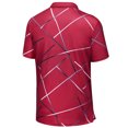 thumbnail image 6 of Sponeed Dry Fit Golf Shirts for Men - Short Sleeve Mens Printed Polo Shirt Red M, 6 of 6