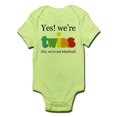 thumbnail image 1 of CafePress - Yes! We're Twins (Fraternal) Infant Bodysuit - Baby Light Bodysuit, 1 of 1