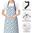 thumbnail image 6 of Lsque Nautical Theme Anchors Waterproof Apron Chef Aprons for Men Heavy Duty Chemical Work Apron Extra Long Grilling Aprons with Adjustable Bib Apron, 6 of 9