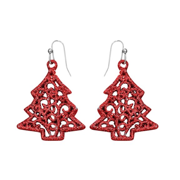 Christmas Earrings - Alloy, Candy/Tree/Bell Designs, 6cm Height, for Women, Holiday Parties, Gifts for Family/Friends