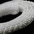 thumbnail image 3 of 2 Conjuntos de Adornos de Encaje con de Perlas Blancas, Apliques de Costura, Adornos, Manualidades Zulema Cintas Apliques de costura, 3 of 8