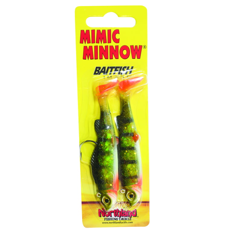 Northland Tackle Mimic Minnow Shad, Jig and Tail, Freshwater, Perch 