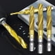 thumbnail image 2 of 1-6 piezas M3 M4 M5 M6 M8 M10 brocas para taladro 1/4 máquina de vástago hexagonal grifos de mano brocas de perforación HSS recubiertas de titanio herramientas de tornillo de rosca Tan Jianjun unisex, 2 of 2