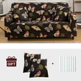thumbnail image 5 of Dowbom Printed Sofa Slipcover,Stretch Sofa Cover for 3 Cushion Couch Furniture Protector Universal Washable Soft Elastic Couch Cover with 2 Pillowcases-3 Seater-B, 5 of 9