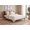 Caramel, variant on Camaflexi Rustic Wood Full Size Bed Frame with Headboard and LED Lighting, Caramel Finish