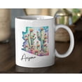 thumbnail image 2 of Yaparhill 14oz Bone China Coffee Mug - Blue Floral Design Teacup For Women 2 of 10