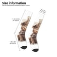 thumbnail image 2 of Xecao C Pattern Adult Stockings with Color-Block Design and 3D Print, Breathable Comfortable Hosiery for Daily Wear and Sports, 2 of 6