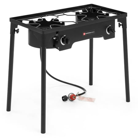 Best Choice Products Propane Gas Outdoor Double Burner (Best Propane Fireplace Stove)