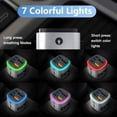 thumbnail image 5 of Transmisor FM, Transmisor Bluetooth 5.0 para Auto Transmisor de Radio para Auto Kit Manos Libres para Auto Reproductor MP3 Cargador de Auto QC3.0 con Pantalla LED Soporte Unidad USB, 5 of 5