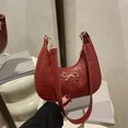 thumbnail image 3 of Bolso de hombro con lazo estilo occidental, sencillo y de moda, con diseño de corazón de niña dulce, 2025, de gran valor, 3 of 5