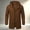 #66-Brown, variant on Ceisia Men's Solid Hooded Wool Blend Coat Zip Button Hybrid Windproof Long Sleeve Outerwear Gift