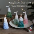 thumbnail image 4 of Velas de árbol de Navidad Velas en forma de torre retro Vela perfumada sin humo para fiesta de Navid Abody Rosa, 4 of 7