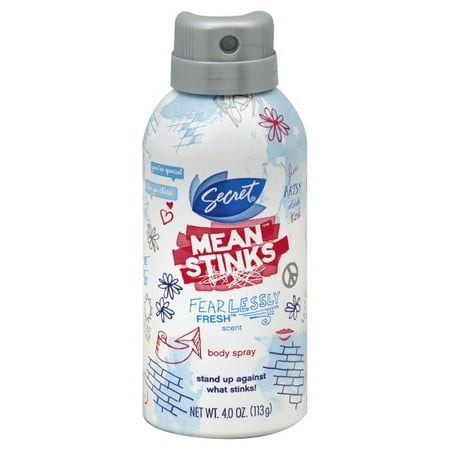 P & G Secret Mean Stinks Body Spray, 4 oz