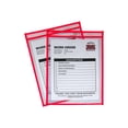 thumbnail image 1 of C-Line - Porte-Documents - Suspendu - pour - Double Face - Transparent, Rouge Néon (Lot de 15), 1 of 2