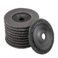 thumbnail image 1 of Unique Bargains 4 Inch Flap Discs 72 Page Grinding Wheels Sand Papers for Angle Grinders 320 Grits 10 Pcs, 1 of 4