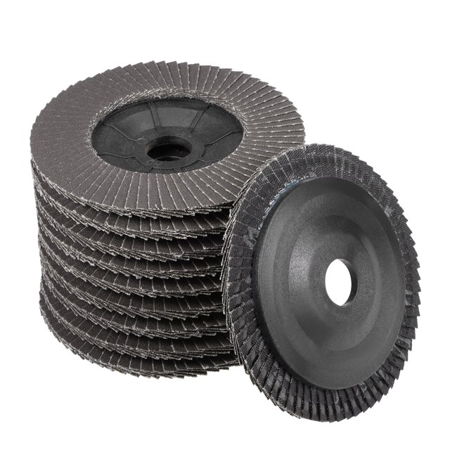 Unique Bargains 4 Inch Flap Discs 72 Page Grinding Wheels Sand Papers for Angle Grinders 320 Grits 10 Pcs