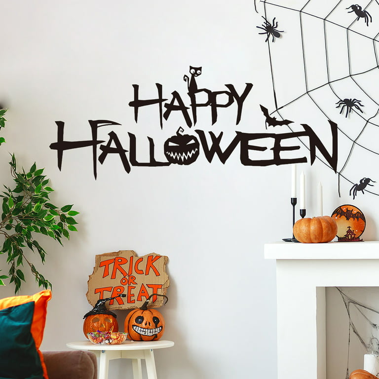 Halloween Wall Decal, Halloween Decor, Large Wall Stickers, Spooky Wall
