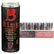 Bing Beverage Healthy Energy Drinks, Bing Blackberry, 12 oz (24 Pack)