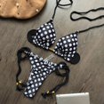 thumbnail image 2 of Gibobby Conjunto de Bikini Traje de baño de punto de cuerda a mano para mujer Nuevo Bikini sexy Split Color sólido Sexy Cuerda de varios colores de punto(N,CH), 2 of 3
