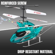 PayUSD Remote Control Helicopter Mini Gyroscope RC Helicopters LED Light for Indoor to Fly for Kids and Beginners, Blue