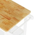 thumbnail image 3 of Asofer Rolling Kitchen Island Cart with Storage and Drawer, Small Coffee Cart, Microwave Stand on Wheels, White, 3 of 11
