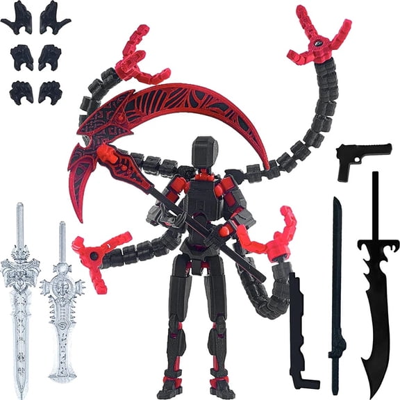 1pcs Titan 13 Action Figures, 3D Printed Multi-Jointed Movable, 13-Jointed Design, Kids Gift, Including accessories