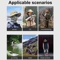 thumbnail image 3 of Camuflaje Pesca Ancho Ancha Balaclava Set Hombres Al Aire Libre Sunshade Boonie Taple (CP), 3 of 9