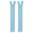 thumbnail image 1 of Uxcell 2Pcs Cremalleras de Chaqueta de 8 pulgadas, Cremallera de Resina para Reemplazo de Abrigos, Manualidades, Bolsas, Ropa, Azul Claro, 1 of 7