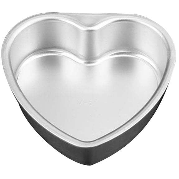 FOXNOVO Aluminium Alloy Heart Shaped Baking Tins for Professional Cake Store Use 20X19.5CM 1Pcs