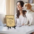 thumbnail image 6 of Confidence is the best hairstyle you can wear Table Sign with Acrylic Stand (6x8“) | Elegant Decorative Signs for Hairdressers and Stylists, 6 of 9