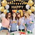 thumbnail image 4 of 6x4FT Happy 30th Birthday Backdrop for Men Women White Black Gold Glitter Balloons 30 Birthday Photography Background 30 Year Old Birthday Party Decorations Banner Supplies Photo Booth Props, 4 of 7