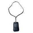 thumbnail image 5 of Around the Neck Black Leather Magnetic Vertical Case with soft 14 inch Safety Lanyard fits Consumer Cellular Link 2, Link II Flip Phone, 5 of 7