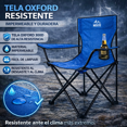 thumbnail image 3 of 3 Sillas Plegables De Playa, Campamento Y Exteriores. azul, 3 of 9