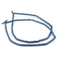 thumbnail image 3 of The Bead Chest Cobalt Blue Tube Natural Wood Beads (7x5mm): Organic Eco-Friendly Wooden Bead Strand for DIY Jewelry, Crafts, Necklace and Bracelet Making, 3 of 4