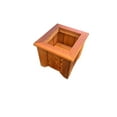thumbnail image 2 of T&L Small Square Planter Box - cedar stained, 2 of 5