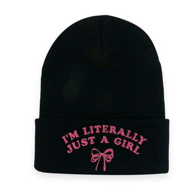Gorro de invierno de punto para niñas Anime I M Literallys