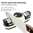 thumbnail image 2 of Usb Electric Quick Sharpener Knife Sharpener 5-In-1 Knife Sharpener with 3 Speed Setting Rechargeable Diamond Knife Sharpener with Screen Display for Rough and Fine Knife Sharpener Kitchen Gadgets, 2 of 5