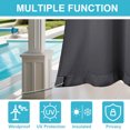 thumbnail image 6 of JIAN YA NA Outdoor Curtains for Patio - Blackout Waterproof Outside Curtains for Porch Pavilion Gazebo (2 Panel, 52 inx108in ,Dark Grey), 6 of 12
