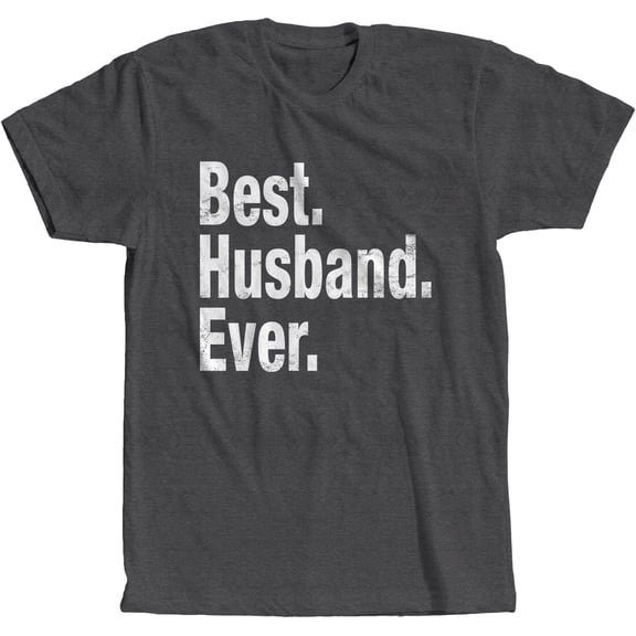Mens Best Husband Ever T Shirt Funny Tee Gift for Groom Cool Humor