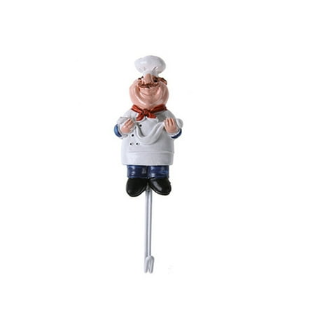 

Cute Chef Design Adhesive Wall Hooks Heavy Duty Cook Wall Mount Rack Hook Hanger Kitchen Home Decoration Ramen Chef