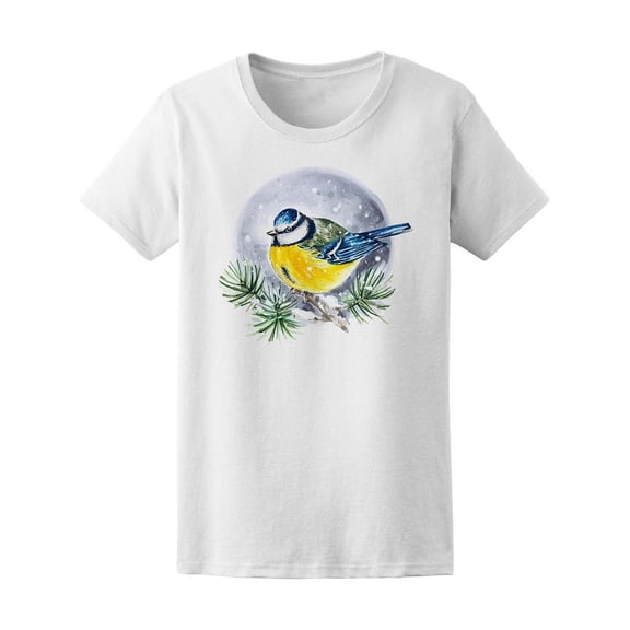 Beautiful Blue Bird In Forest T-Shirt Women -Image by Shutterstock, Female XX-Large