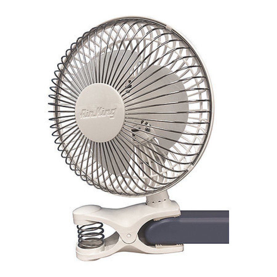 AIR KING 9145 6" Portable Clip Fan, NonOscillating, 2 Speeds, 120VAC
