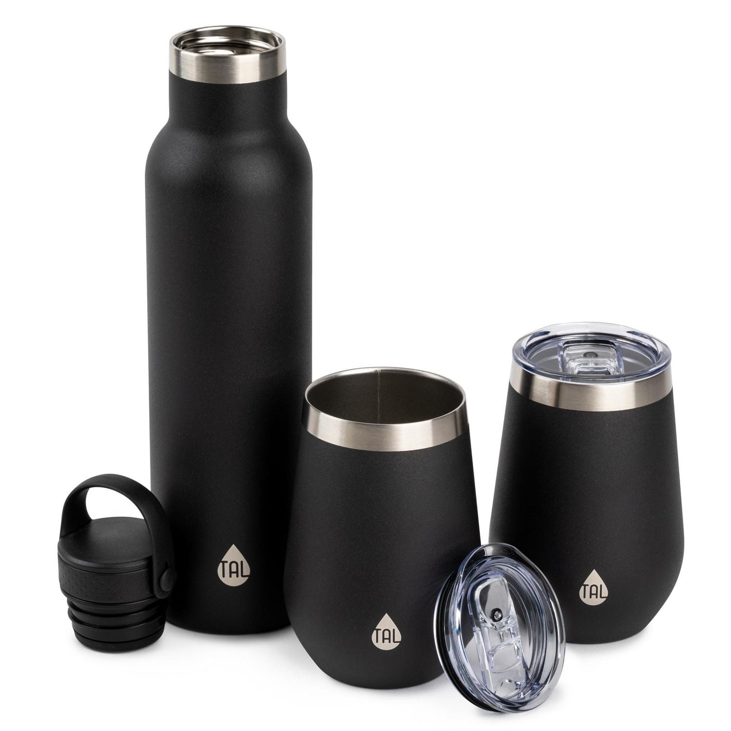 TAL Stainless Steel Merlot & Wine Tumbler, 3 Piece Set