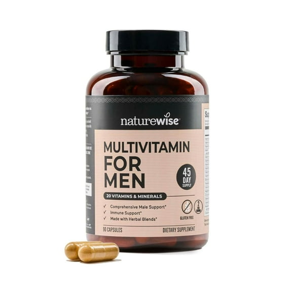 NatureWise Multivitamínico Hombre | 90 Cápsulas | Vitaminas y Minerales