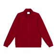 thumbnail image 1 of Autumn Casual Solid Color Knitted Zipper Stand Collar Sweatshirt for Men, 380G Composite Cotton, Loose-fitting Cardigan Jacket, 1 of 4