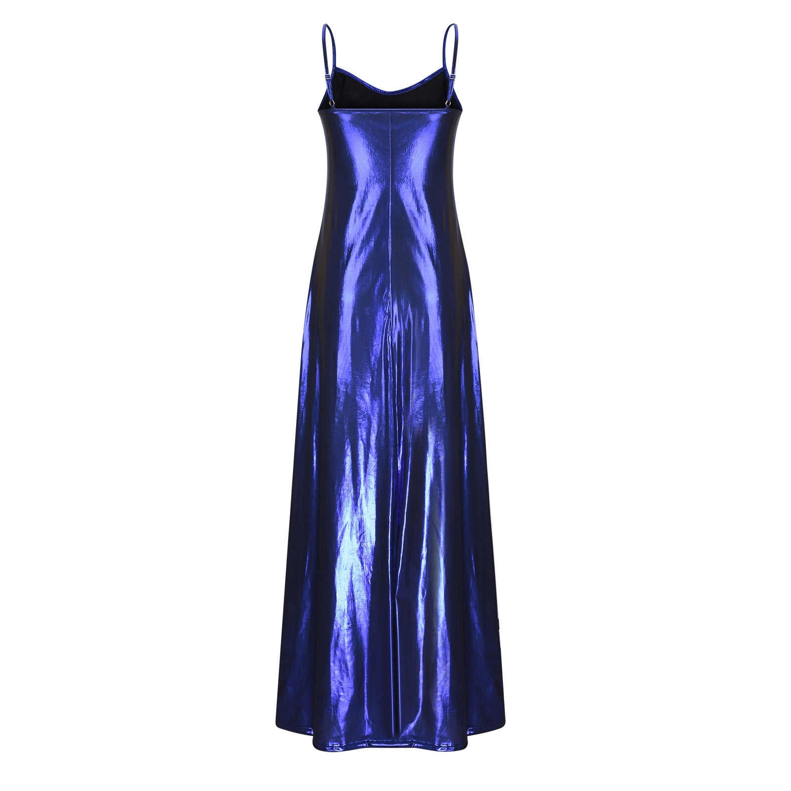 chinese dress ladies Anderson Maxi Dress, in Steel Blue Luxe Satin, Size: 2XL | Show Me Your Mumu main image 0