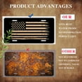 thumbnail image 4 of Distressed American Flag Funny Personalized License Plate Rust-proof Stainless Steel Metal License Plate Suitable For Men And Women 12.2" x 6.2", 4 of 7